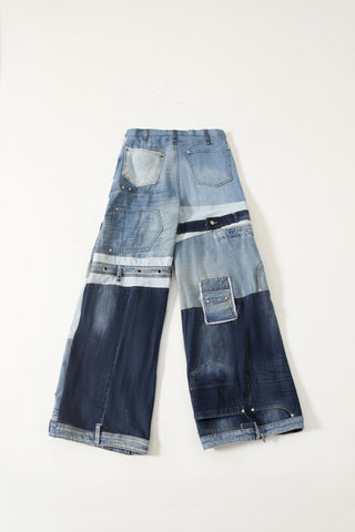 RECYCLED DENIM TROUSERS