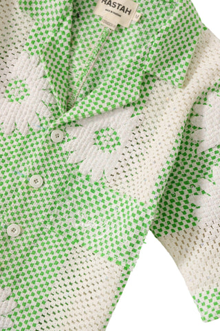 "Bahaar" puff print button-down