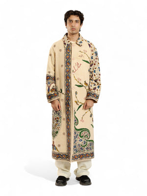 The peacock garden khaddar coat