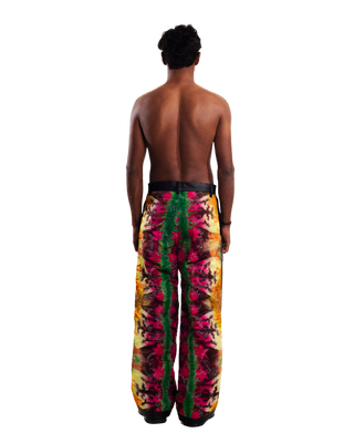 "TRIPPIN ON A SUNDAY" HAND DYED SILK TROUSERS