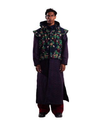 "LAHORE TO SOHO" HAND EMBROIDERED LONG COAT