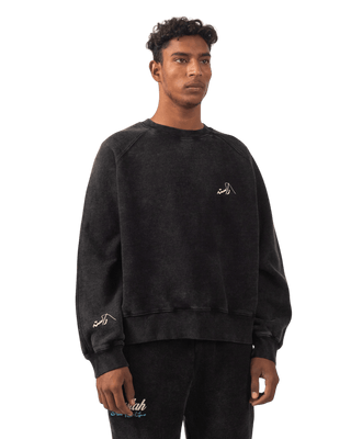 BLACK ACID WASH SWEATSHIRT MADE IN PAK (V4)