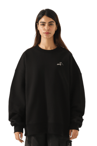 black logo sweatshirt (v1)