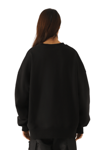 black logo sweatshirt (v1)