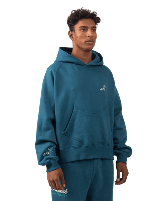 DARK CYAN MADE IN PAK HOODIE (V4)