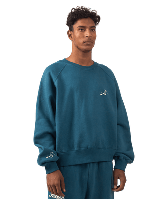 DARK CYAN MADE IN PAK SWEATSHIRT (V4)