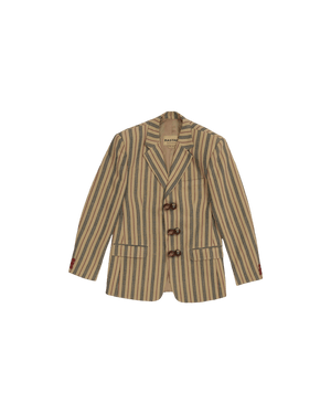 "Sunset stripes" handwoven blazer
