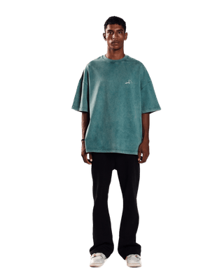 WASHED TEAL MADE IN PAK T-SHIRT (v2)