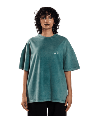 WASHED TEAL MADE IN PAK T-SHIRT (v2)