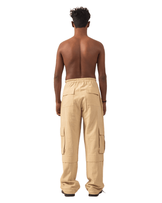 KHAKI KHADDAR CARGO PANTS