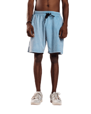 SKY BLUE LOGO SHORTS