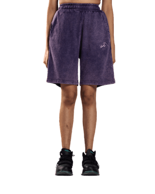 WASHED PURPLE LOGO SHORTS