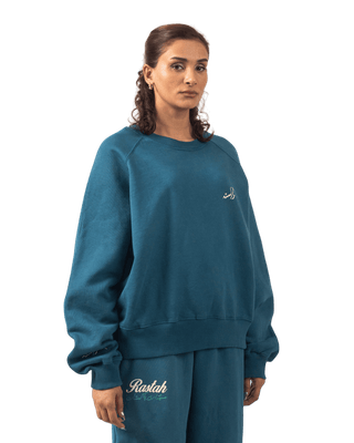 DARK CYAN MADE IN PAK SWEATSHIRT (V4)