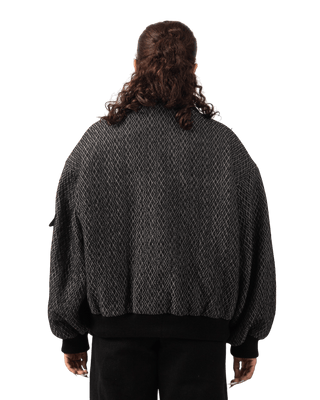 CLASSIC DIAMOND WEAVE BOMBER