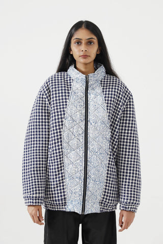 BLOCK PRINTED PUFFER JACKET - Rastah