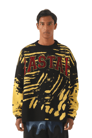 "RETRO FUSION" KNIT SWEATER