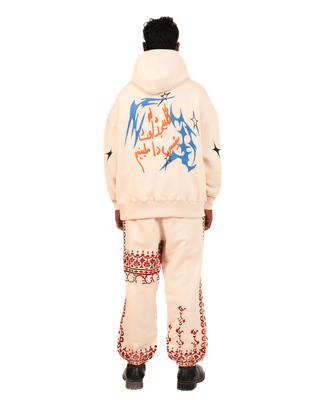 "SHOOTING STAR" BEIGE HOODIE