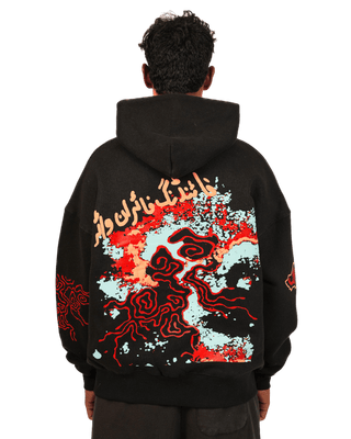 "MOLTEN" BLACK HOODIE