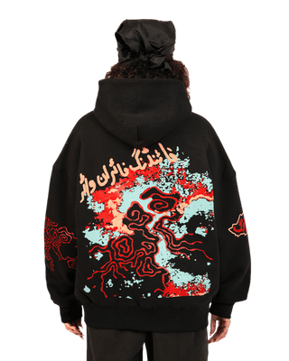 "MOLTEN" BLACK HOODIE