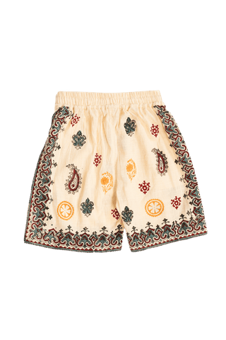 "RANG MAHAL" BLOCK PRINT KHADDAR SHORTS