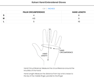 Kahani hand-embroidered gloves