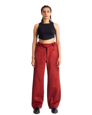 "ARMS OF CHAOS" WOOL TROUSERS