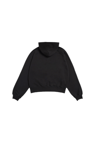 FADED BLACK LOGO HOODIE (v2)