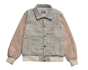 Handwoven khaddi varsity jacket