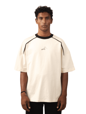 Beige contrast T-shirt (V5)