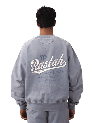 Pale iris acid wash made in PAK sweatshirt (V5)