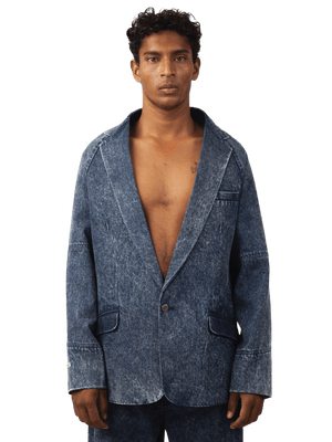 Stone blue city blazer