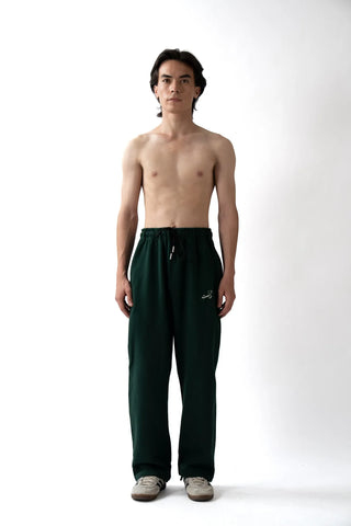 Emerald Green Terry Knit Bottoms
