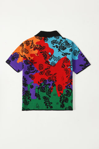 "COLOURS OF LIFE" JAQUARD KNIT POLO SHIRT