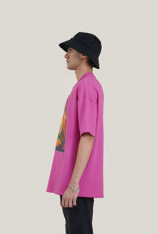 Pink "Eyes Cant See" Patch T-shirt - Rastah
