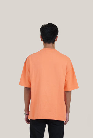 Orange "Starry Night" Patch T-shirt - Rastah