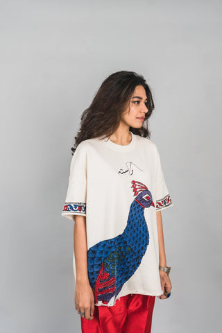 Blockprint Peacock T-Shirt - Rastah