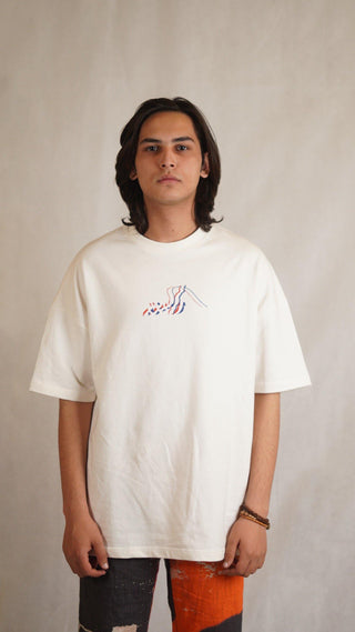 Model Town Off White T-shirt - Rastah