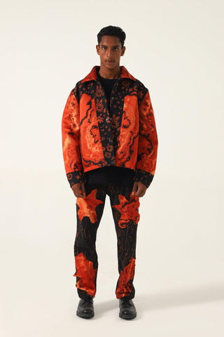 "IDENTITY" BLOCKPRINT JACKET - Rastah