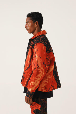 "IDENTITY" BLOCKPRINT JACKET - Rastah