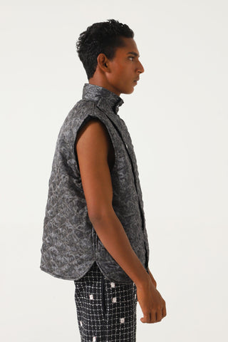 QUILTED FLORAL VEST - Rastah