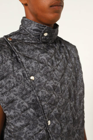 QUILTED FLORAL VEST - Rastah