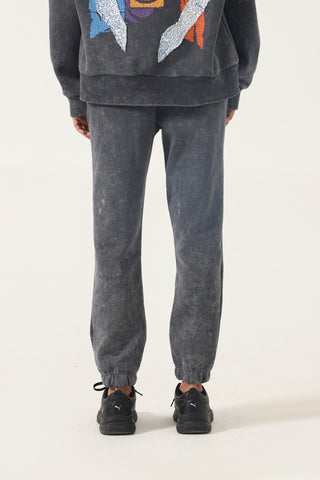 "BRAIN WASH" GREY SWEATPANTS - Rastah