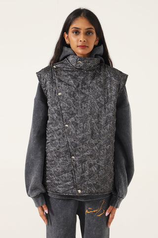 QUILTED FLORAL VEST - Rastah