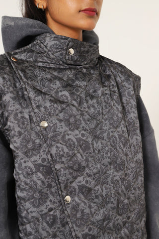 QUILTED FLORAL VEST - Rastah